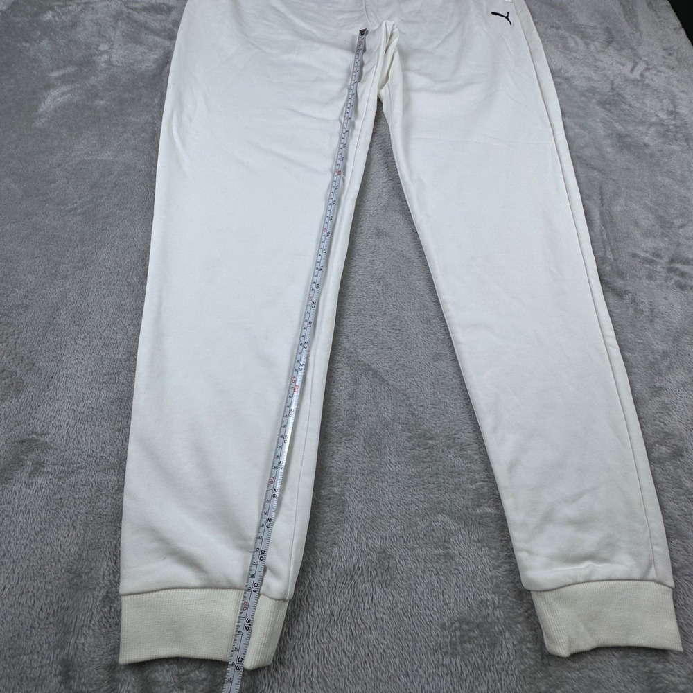 Puma Joggers Mens XL Sweatpants Off White Black Stripe Sample GT1MMXTJ00069 New - Picture 8 of 11